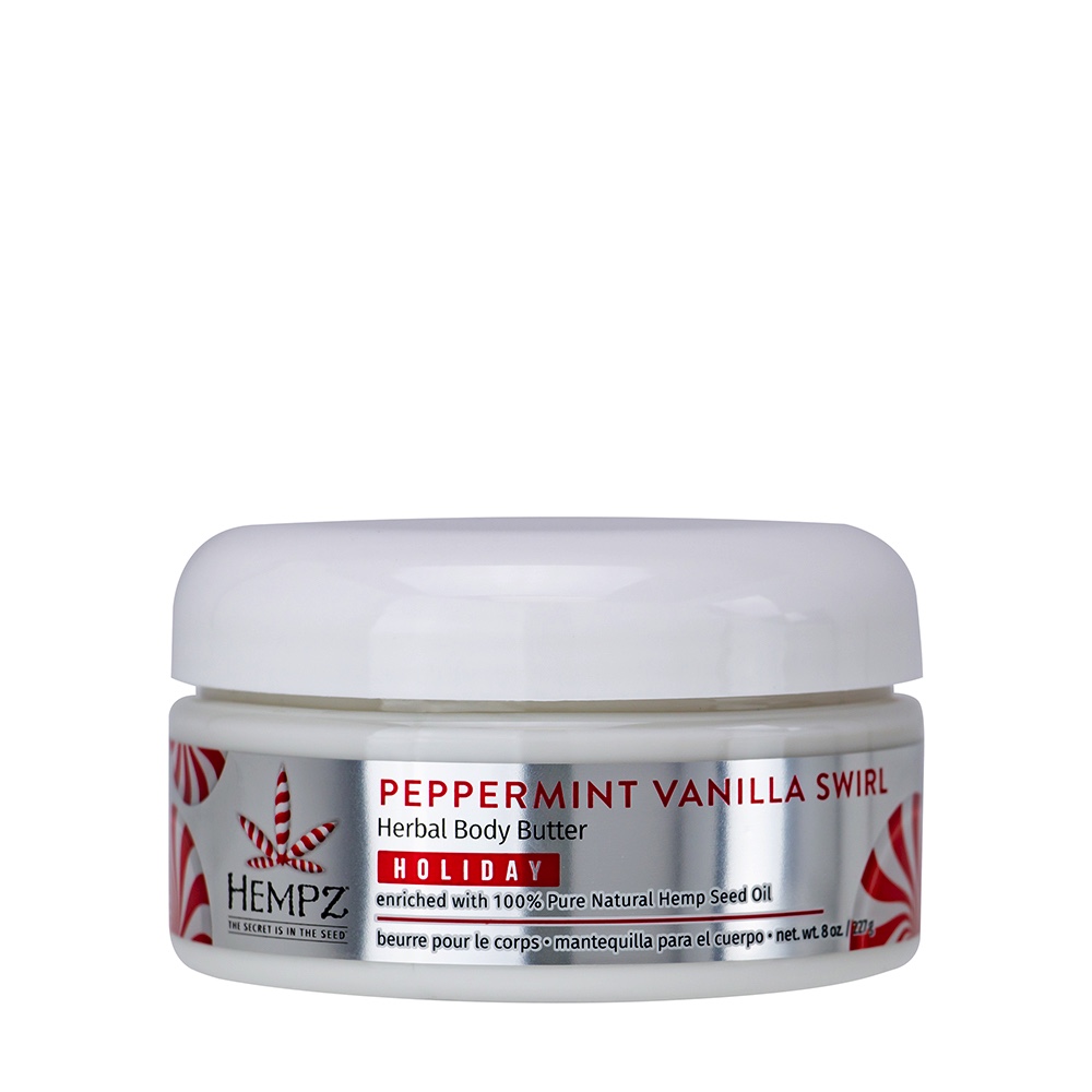 Peppermint Vanilla Swirl Herbal Body Butter (8oz)