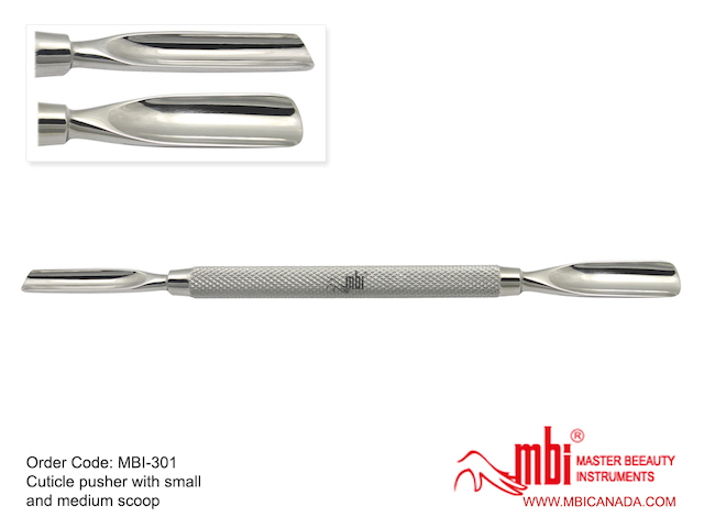 Cuticle Pusher With Small and Medium Scoop