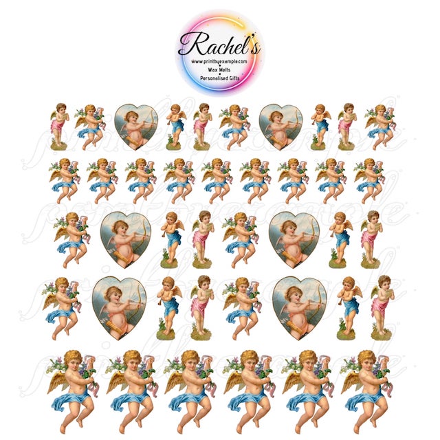 Nail Decals Water Slide Nail Art Decals (Angels) S/L
