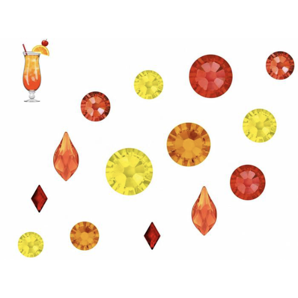 TEQUILA SUNRISE SWAROVSKI SHAPES